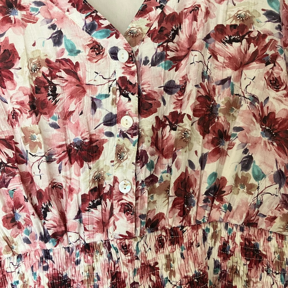 Baltic Born Floral Maxi Dress with Lace Sleeves, small - Picture 4 of 8